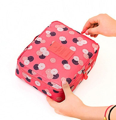 Wodoodporny organizer na kosmetyki do makijażu, idealny do podróży, z dodatkowym mini etui.