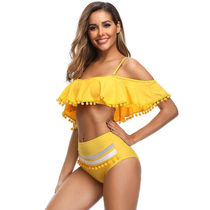 Tankini damskie dwuczęściowe z modną falbanką, strój kąpielowy gwarantujący komfort i styl.