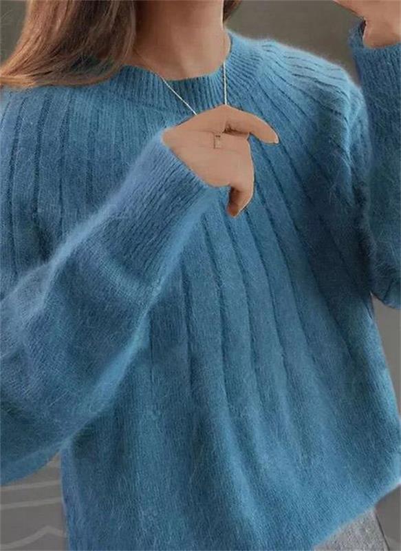 Damski sweter Harper. Elegancki, miękki sweter zimowy w ponadczasowym stylu dla kobiet. Idealny na chłodne dni.