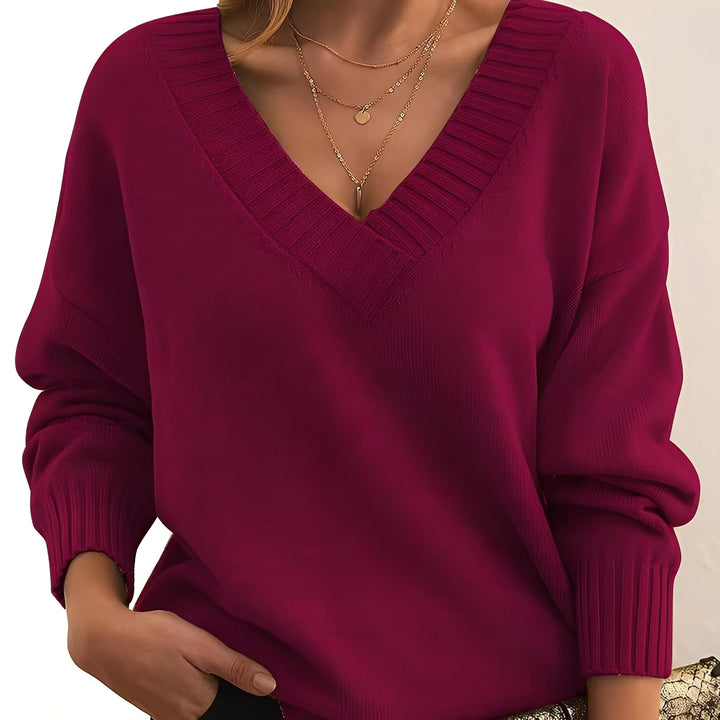 Damski sweter klasyczny, elegancki i miękki, idealny na zimę.