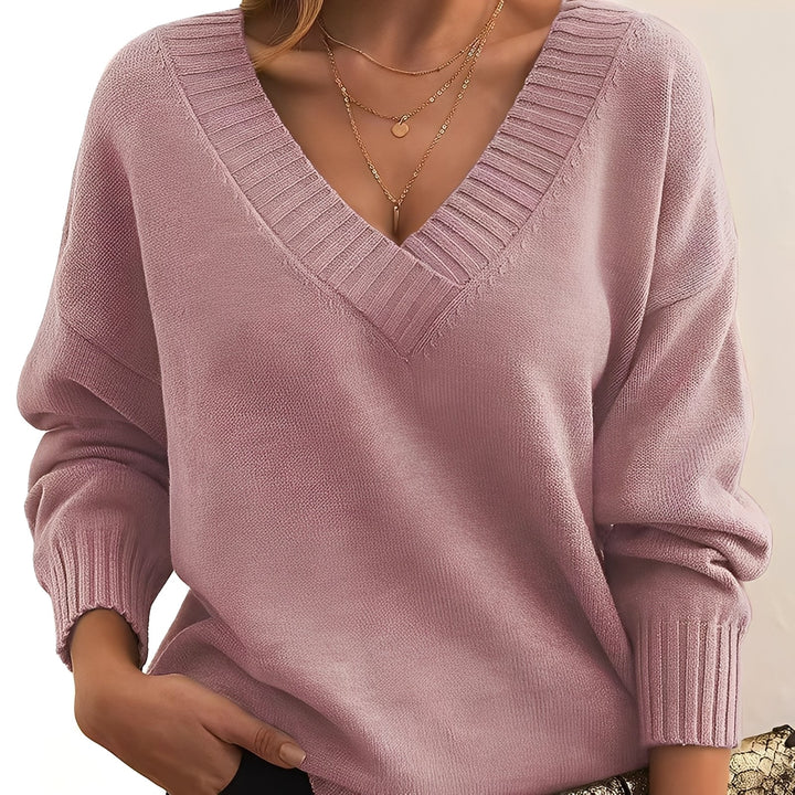 Wygodny sweter damski, idealny na jesień i zimę, połączenie elegancji i komfortu.