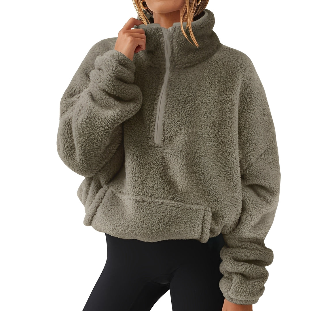 Stylowy sweter damski Tiffany z zamkiem, elegancki, ciepły, komfortowy na każdą okazję.