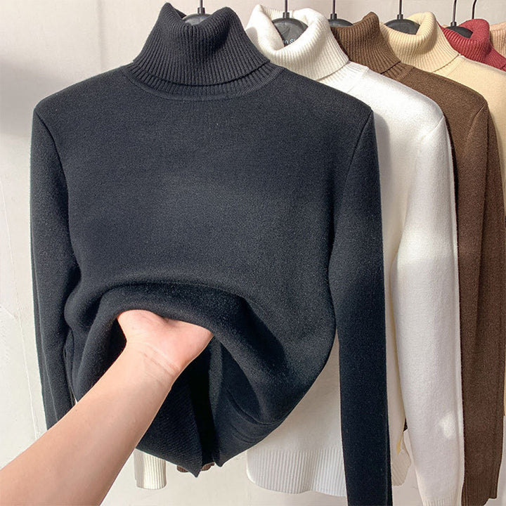 Elegancki sweter damski Talulla z golfem. Modny i uniwersalny do zimowych oraz jesiennych stylizacji.