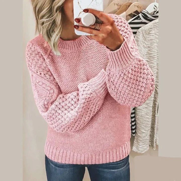 Stylowy sweter damski Zosia, modny fason na zimę. Wygodny i przyjemny w dotyku, idealny na co dzień.