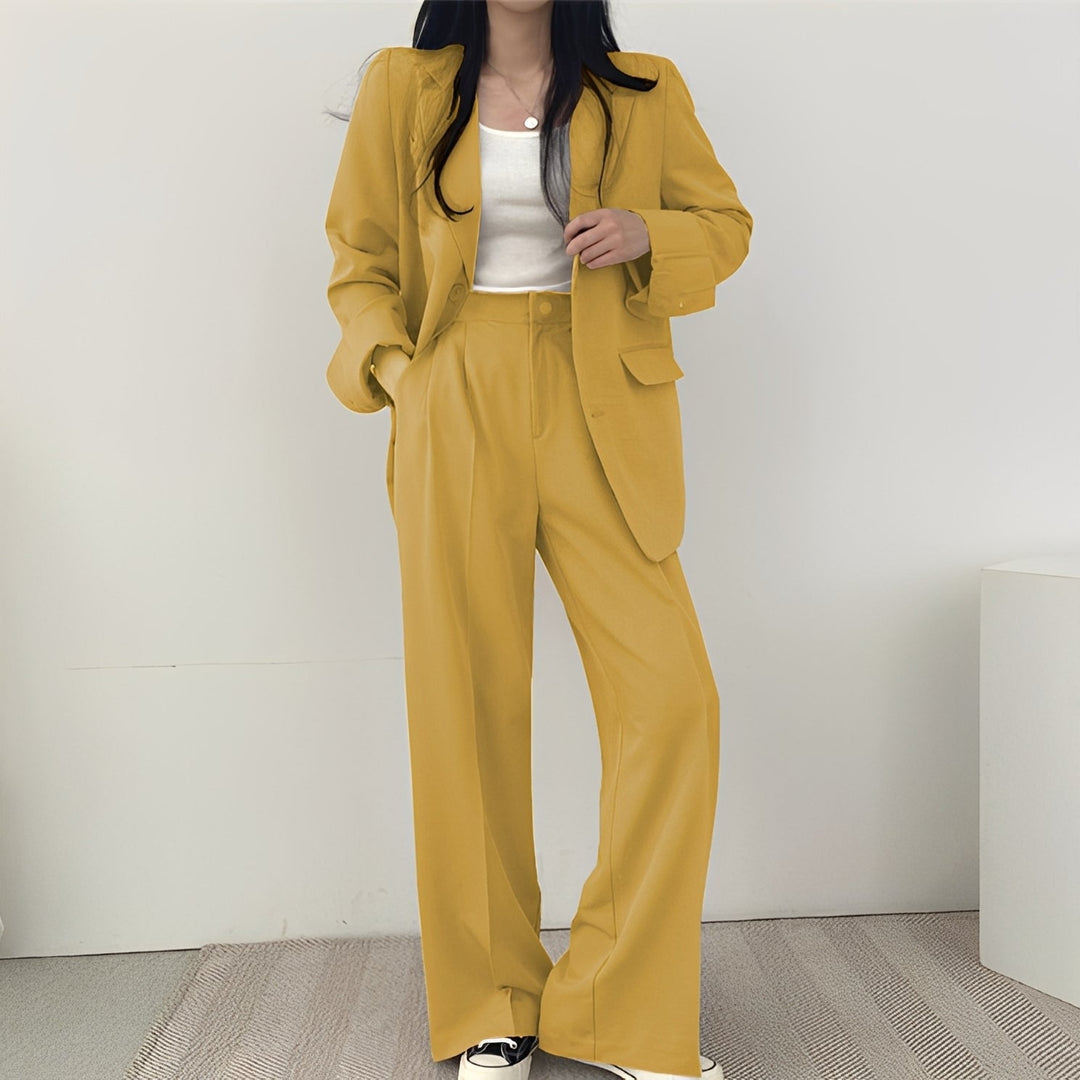 Damski tweedowy zestaw, elegancki komplet dwuczęściowy, idealny na casual chic i biznesowe okazje.