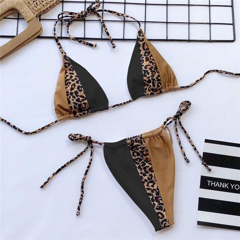 Strój kąpielowy damski bikini, dwuczęściowy. Brazylijski krój, idealny na plażę i modne lato.