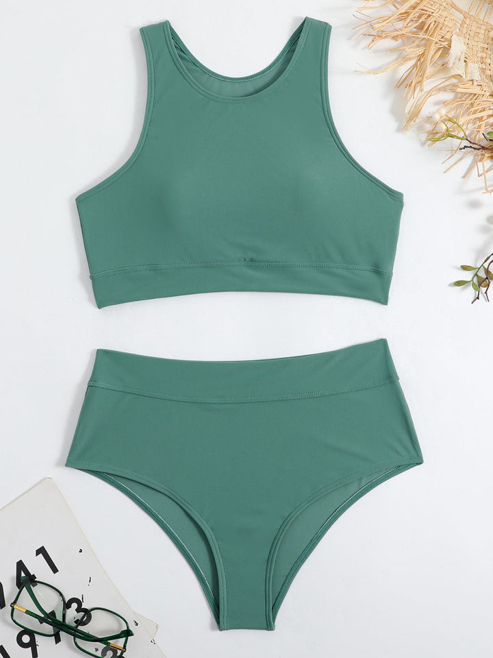 Szybkoschnące sportowe bikini damskie, idealne na wakacje, plażę i basen.