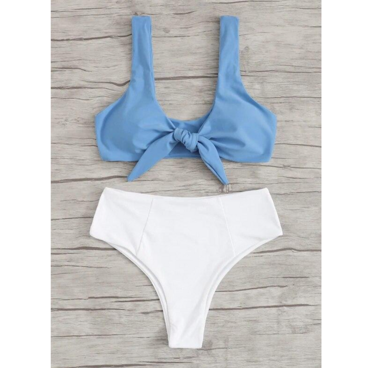 Dwuczęściowe damskie bikini z brazylijskimi figami, idealny letni kostium kąpielowy na wakacje.