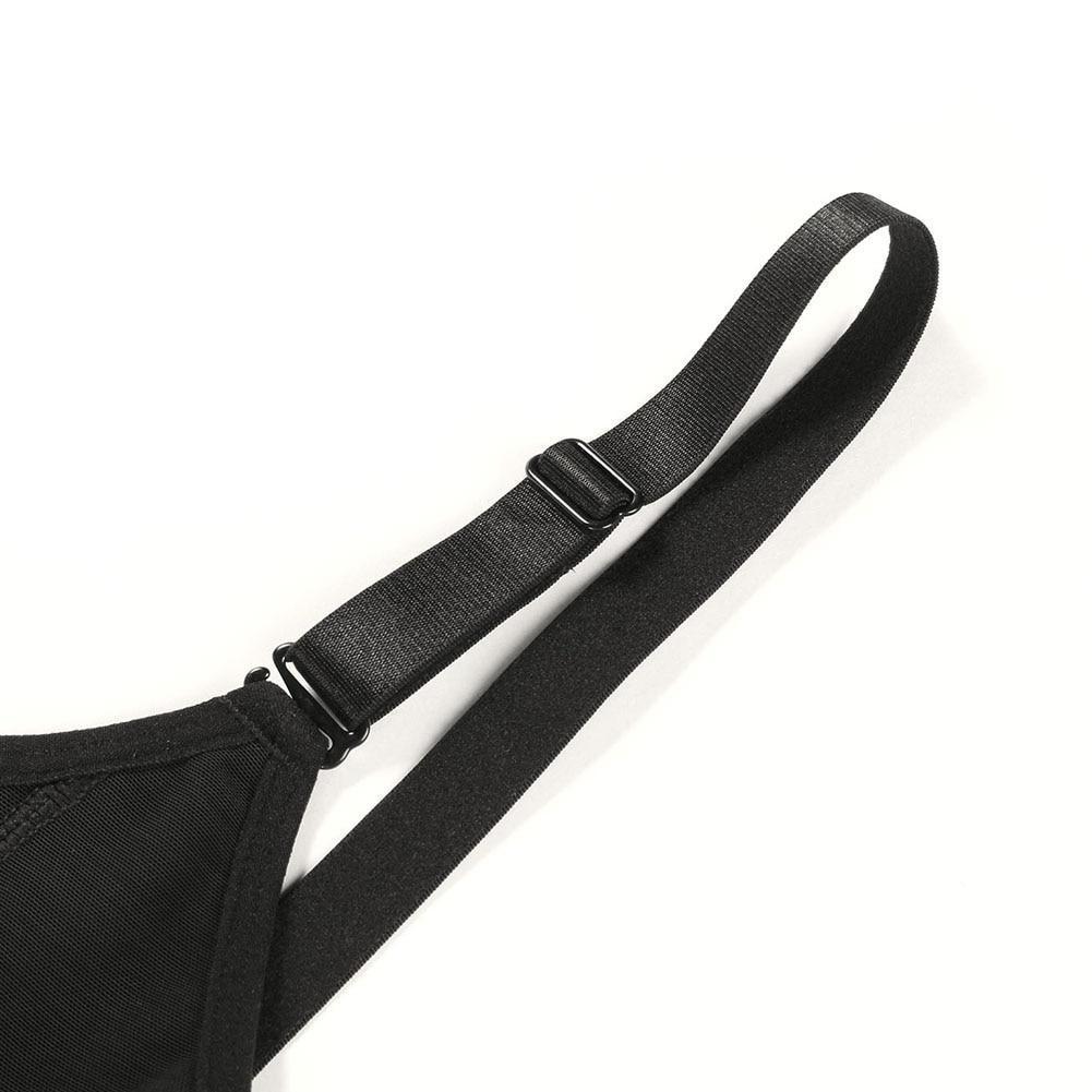 Eleganckie czarne body modelujące push-up na szerokich ramiączkach. Komfort i wsparcie.