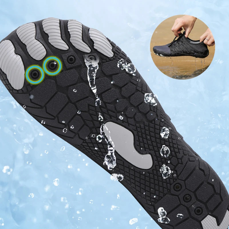 Beżowe, wegańskie buty damskie barefoot, łączące styl z ortopedycznym komfortem dla naturalnego kroku.
