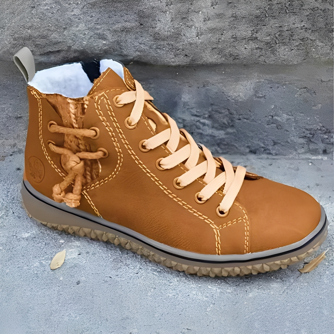 Eleganckie damskie buty retro Elvera w stylu vintage. Wygodne obuwie na jesień i zimę, casualowe.