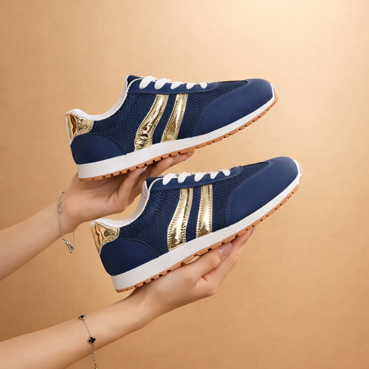 Komfortowe damskie buty sportowe na co dzień, lekkie i modne, idealne do miasta, w kolorze niebieskim.