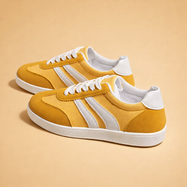 Stylowe i wygodne damskie sneakersy sznurowane. Lżejsze buty casualowe na co dzień. Idealne na wiosnę i lato.