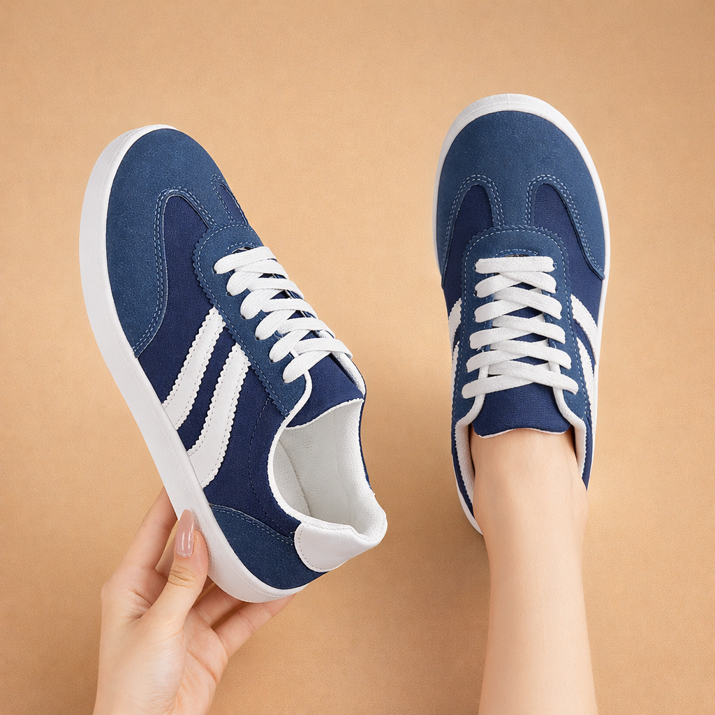 Uniwersalne wiosenne/letnie trampki damskie. Sznurowane, stylowe i wygodne casualowe buty do codziennych stylizacji.