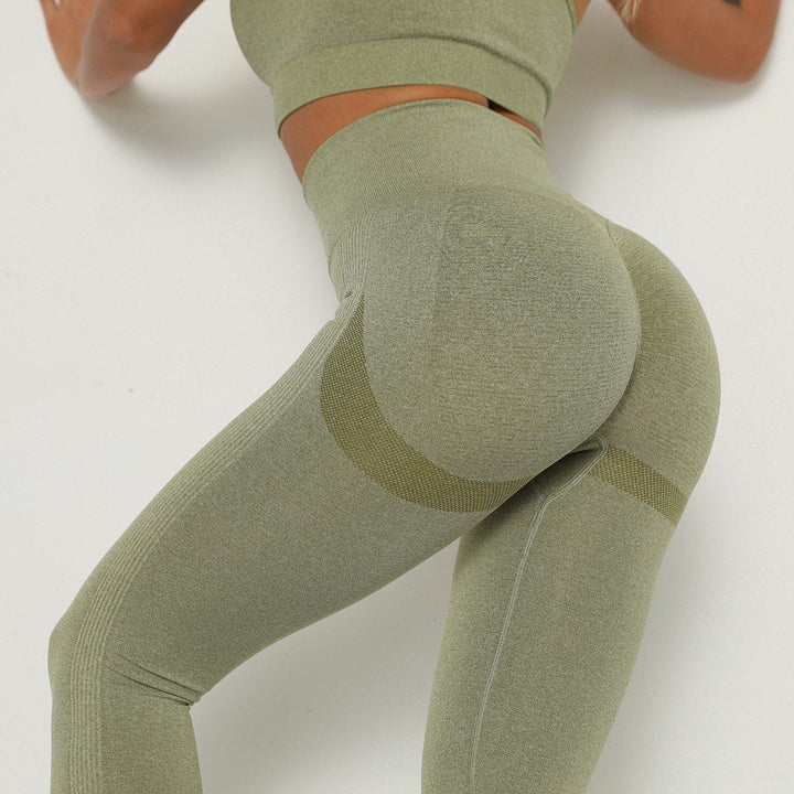 Legginsy treningowe damskie z efektem push up. Wysoki stan, oddychające, do fitnessu i jogi.