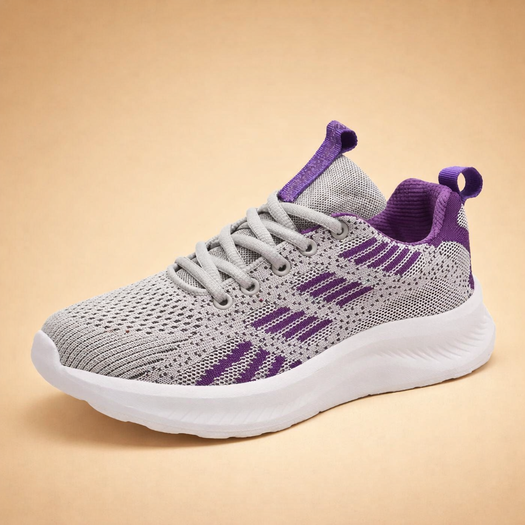 Damskie lekkie buty sportowe, idealne do biegania i treningu, zapewniające komfort i oddychalność.
