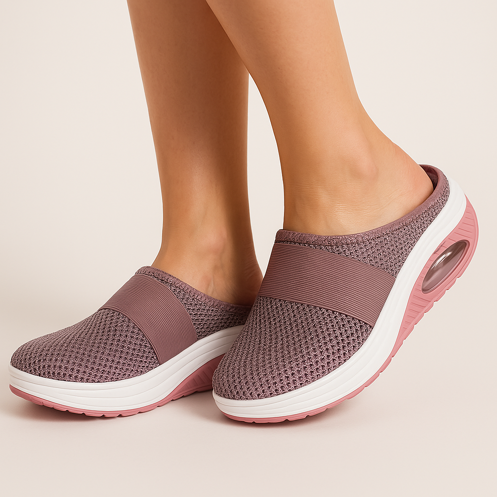 Damskie lekkie buty sportowe wsuwane, idealne na lato, przewiewne, zapewniające maksymalny komfort chodzenia.