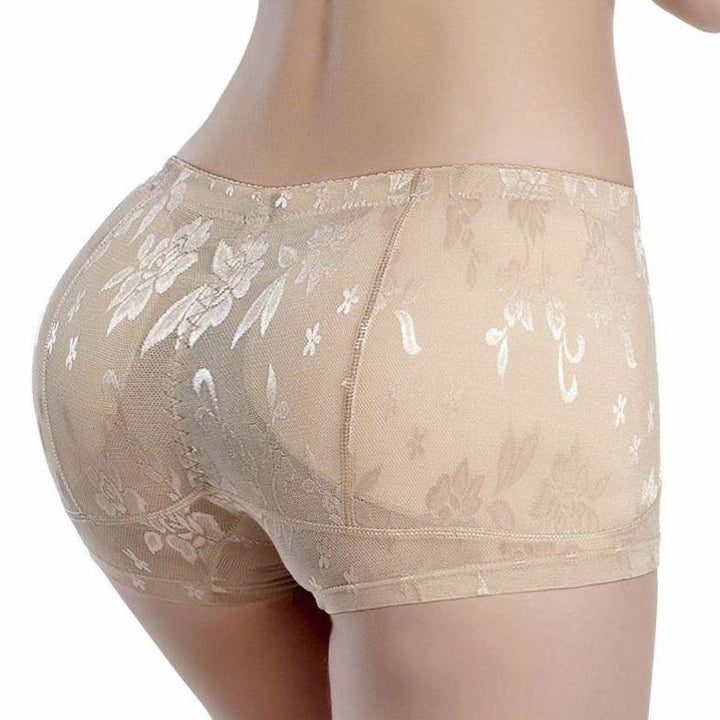 Damskie majtki push-up z modelującym efektem i subtelnym kwiatowym wzorem. Komfortowa bielizna damska.