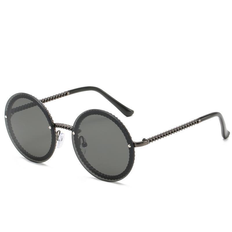Okrągłe damskie okulary przeciwsłoneczne, idealne na słoneczne dni, modny design, ochrona UV.