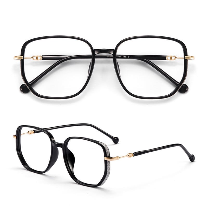 Eleganckie damskie okulary do czytania, redukujące zmęczenie oczu od światła niebieskiego.