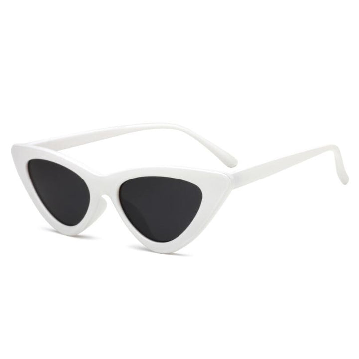 Kolorowe damskie okulary przeciwsłoneczne kocie oczy. Stylowy akcent, ochrona UV na letnie dni.