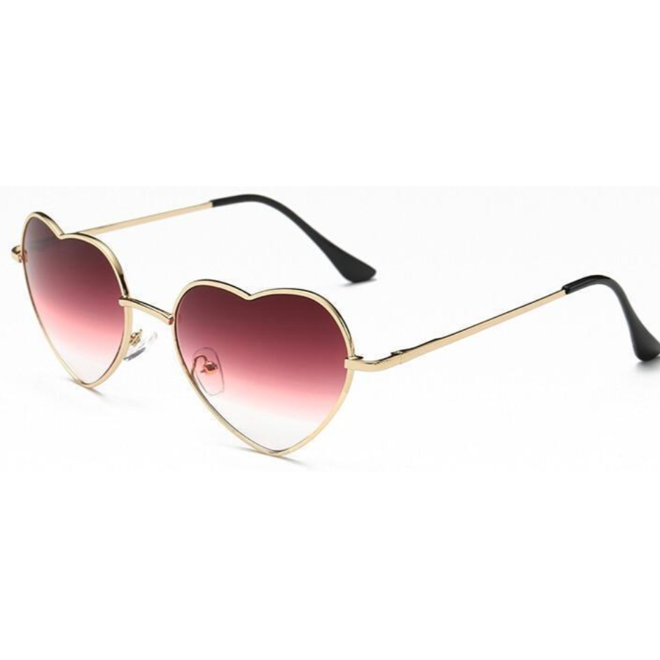 Unikatowe damskie okulary przeciwsłoneczne w kształcie serc, must-have na modne lato.