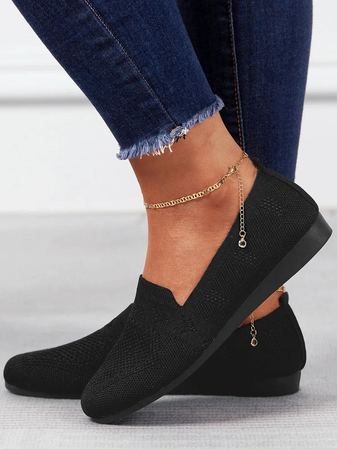 Stylowe damskie loafersy ortopedyczne, łatwe do zakładania. Wygodne na co dzień.