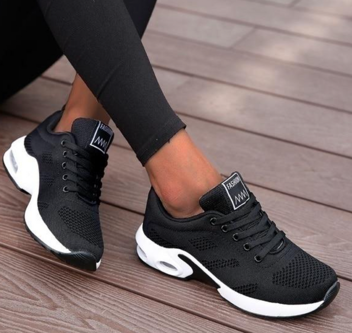 Komfortowe damskie buty ortopedyczne. Lekkie sneakersy z amortyzacją powietrzną, idealne do chodzenia.