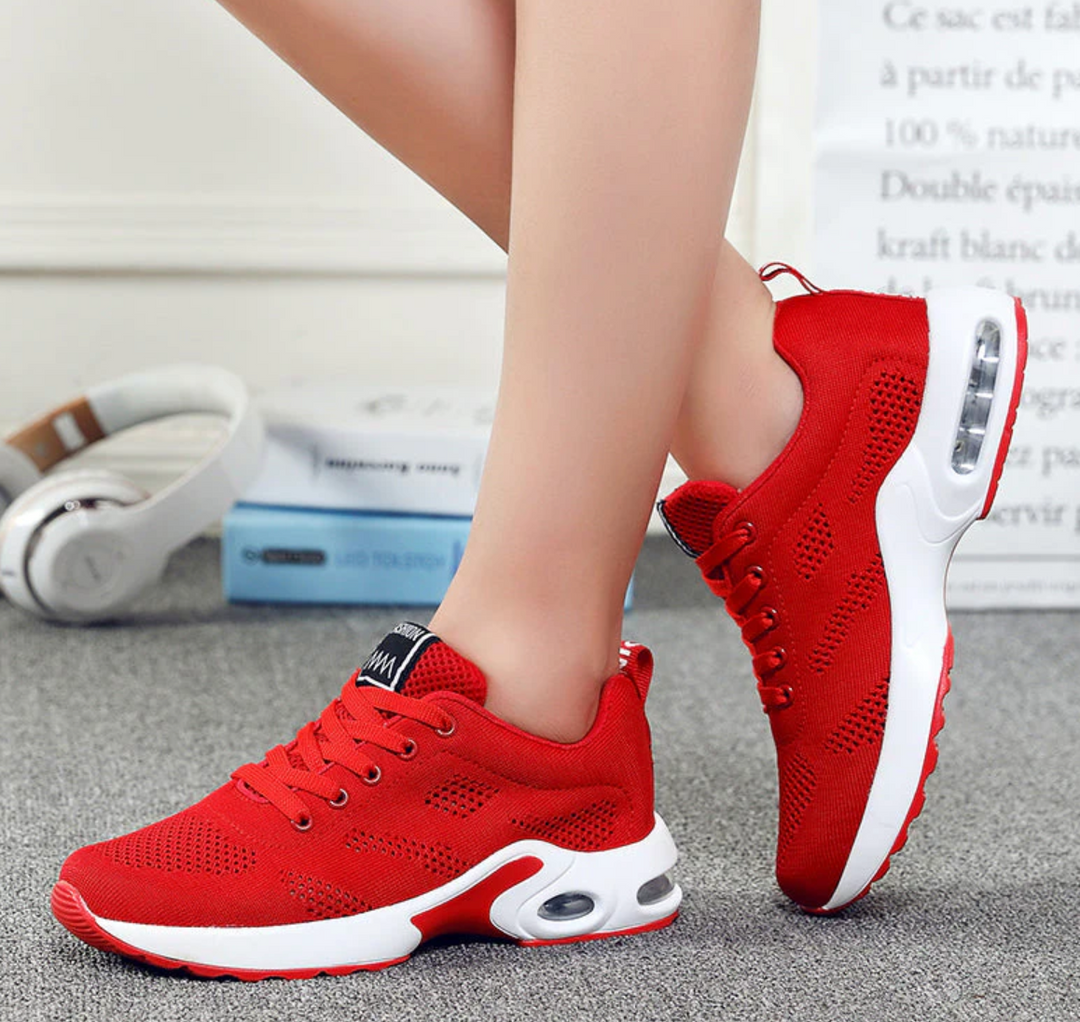 Damskie sneakersy ortopedyczne z innowacyjną amortyzacją powietrzną. Modne i wygodne obuwie na co dzień.