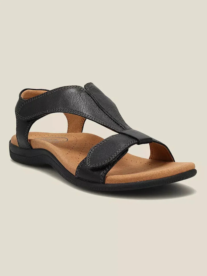 Wygodne casualowe sandały damskie na rzep, z odkrytymi palcami, doskonałe na letnie dni.
