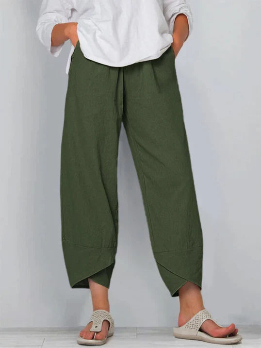 Kolorowe spodnie damskie, skrócone, luźne fasony. Wygodne spodnie plus size.