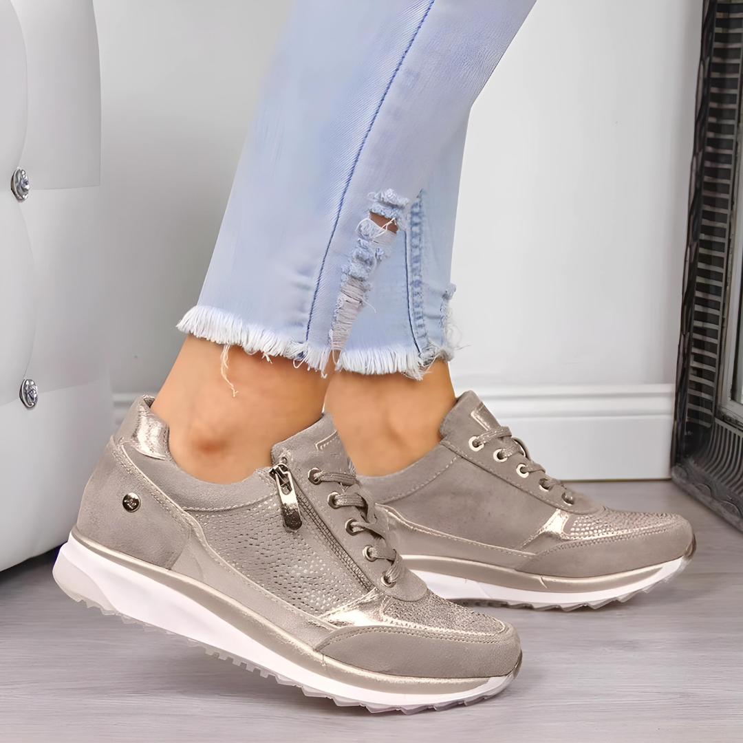 Lekkie sneakersy damskie Furivica ComfortFit do codziennego chodzenia, idealne do miejskich stylizacji.
