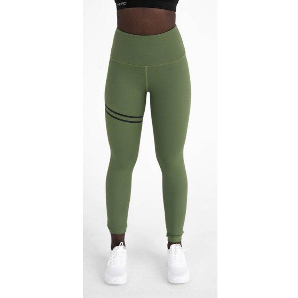 Dopasowane damskie legginsy sportowe z wysokim stanem, elastyczne i komfortowe do codziennego treningu fitness.