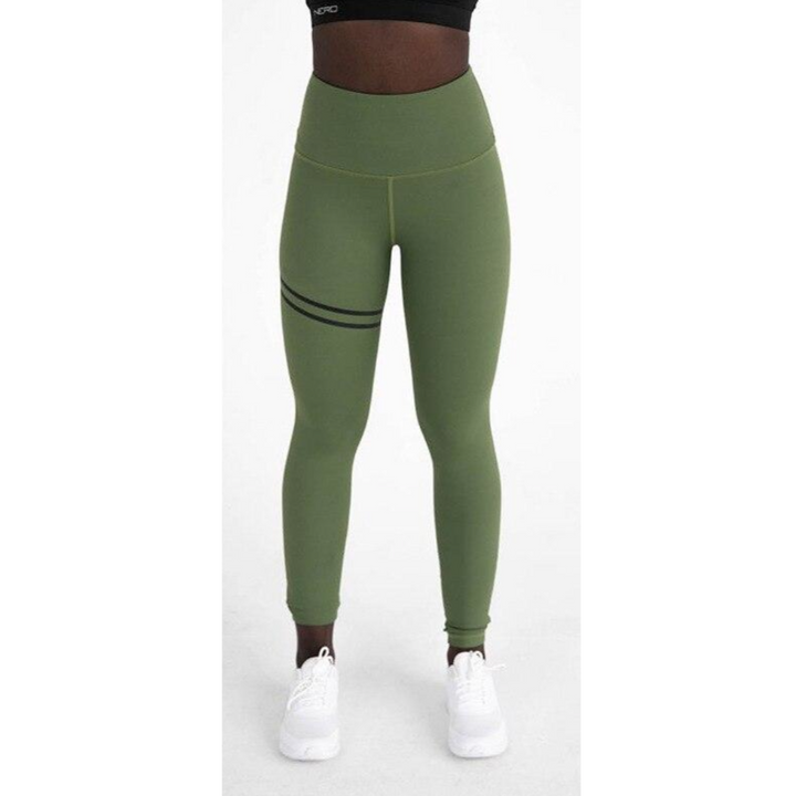 Dopasowane damskie legginsy sportowe z wysokim stanem, elastyczne i komfortowe do codziennego treningu fitness.