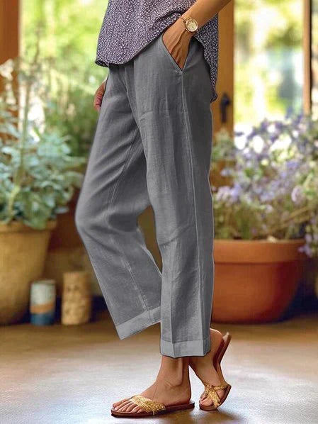 Przewiewne damskie spodnie letnie, eleganckie i wygodne. Doskonałe do letnich stylizacji, casual i na co dzień.