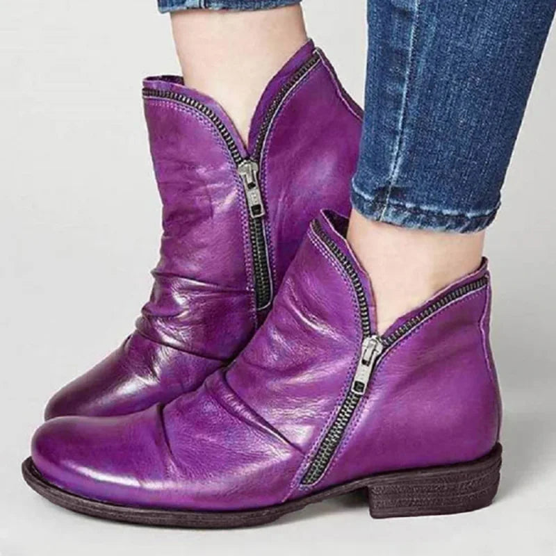 Modne botki damskie na stabilnym obcasie, wygodne buty na zimę i jesień