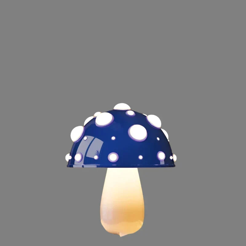 Dekoracyjna lampa stołowa LED Grzybek, idealna do salonu, biura czy sypialni.