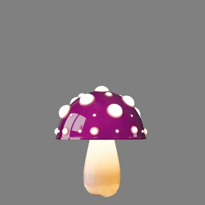 Stylowa lampa Grzybek LED na biurko, nowoczesne oświetlenie stołowe z USB.