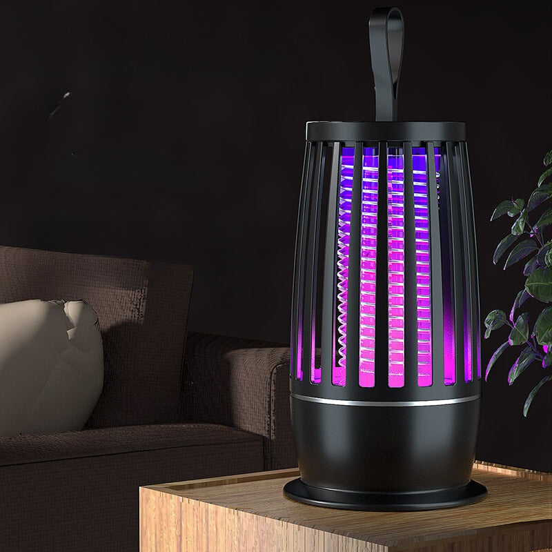 Domowa lampa owadobójcza UV na komary i muchy. Skuteczna, elektryczna pułapka na insekty do domu i patio.