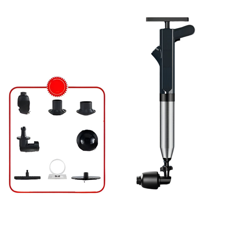 Domowy odblokowywacz do rur, bezinwazyjny, do efektywnego usuwania zatorów w domowej hydraulice.