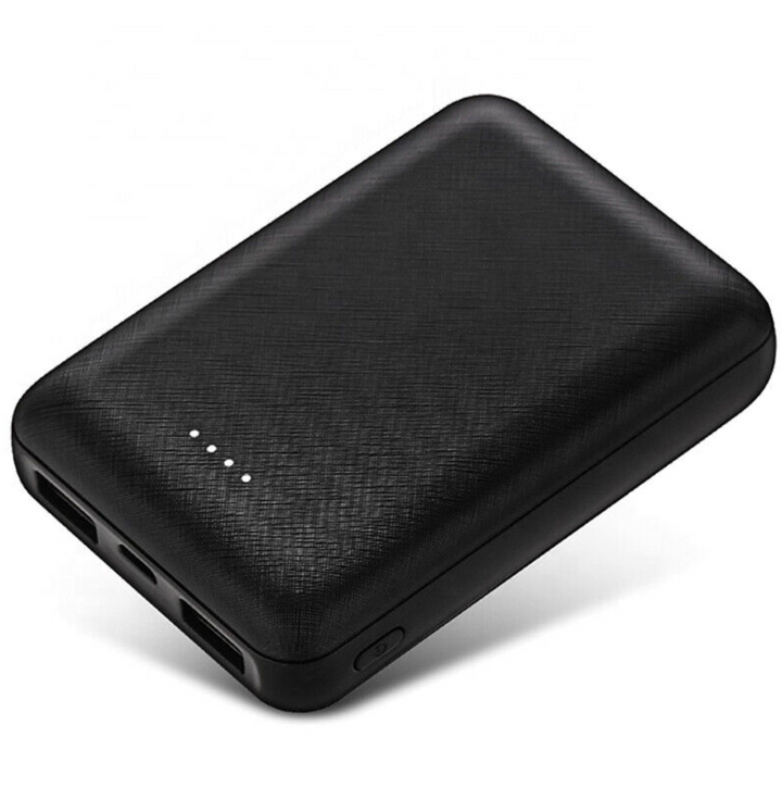 Przenośna bateria power bank w kolorze czarnym