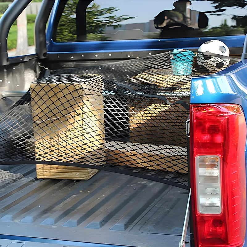 Wytrzymała siatka cargo do bagażnika pickupa i SUV transport ładunku