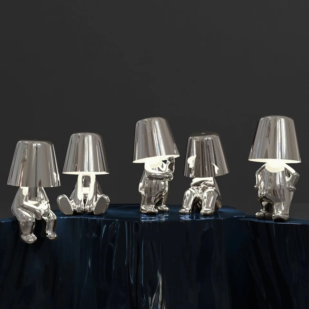 Stylowa lampa biurkowa LED o unikalnym designie do salonu