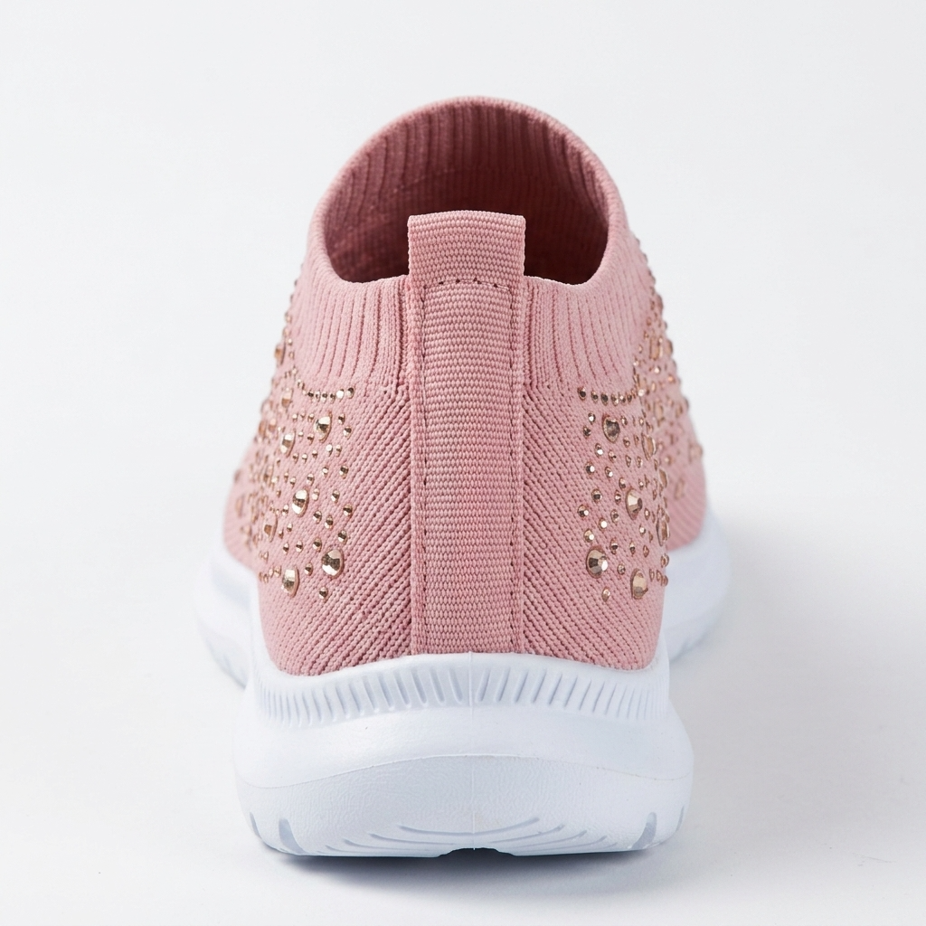 Wygodne buty codzienne wsuwane w kolorze różowym z miękką wkładką