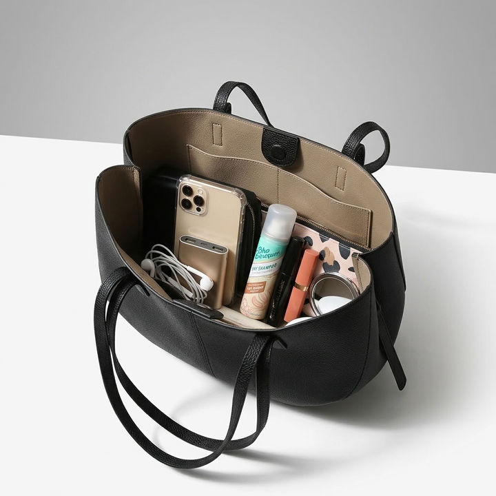 Duża damska torba shopper na ramię w eleganckim stylu