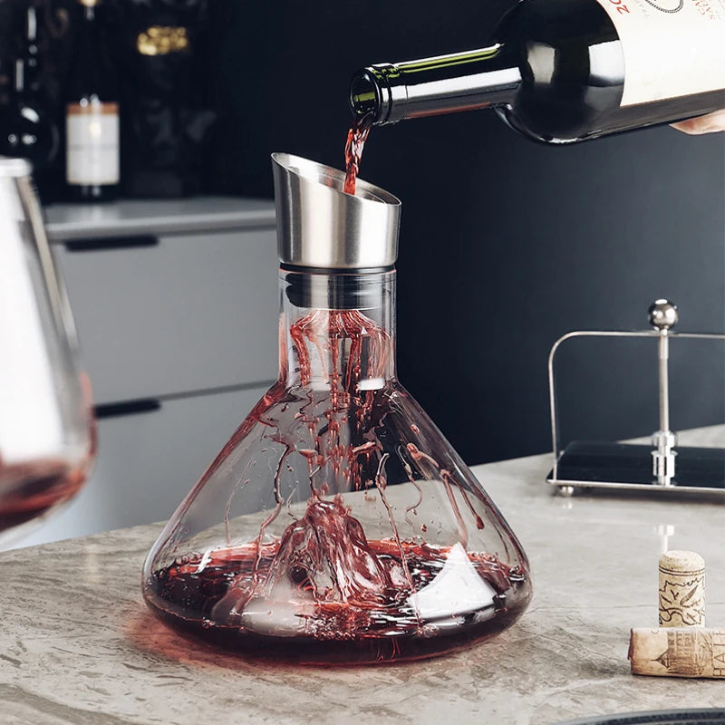 Dekanter do wina o pojemności 1500 ml z wbudowanym napowietrzaczem