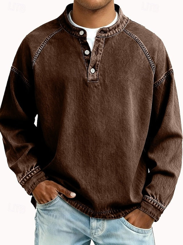 Męska koszula vintage Dorian w stylizacji codzienne casual