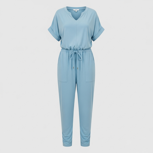 Damski Kombinezon Elegance z Wiązaniem w Talii