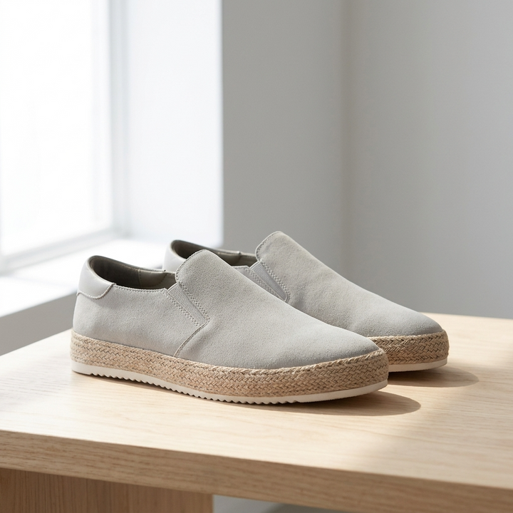 Męskie espadryle slip-on wsuwane buty letnie casual