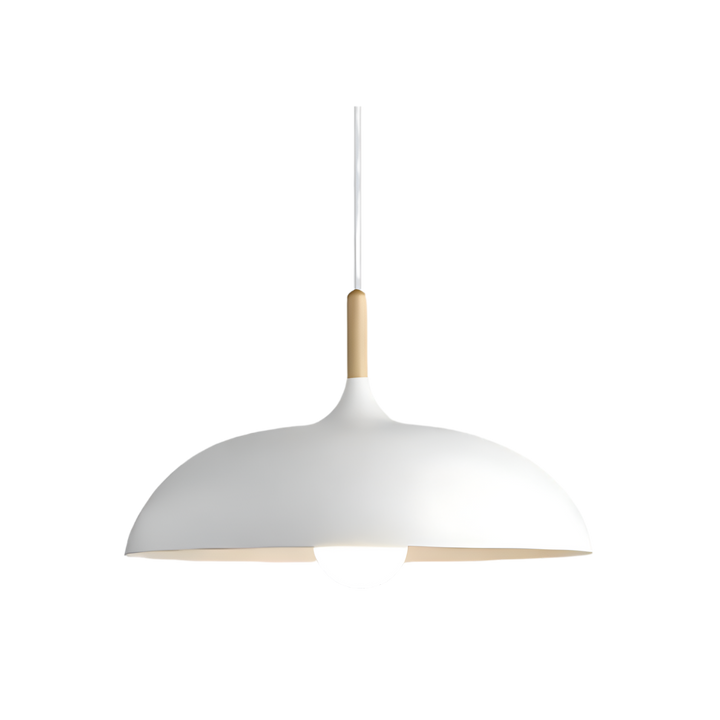 Designerska lampa wisząca drewniana, skandynawski akcent do nowoczesnych wnętrz, E27.